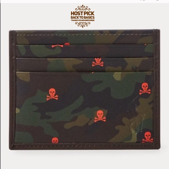 Polo Ralph Lauren Other - 🎉 HP 🎉 🆕 Polo Ralph Lauren Camo Skull Card Case